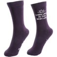 thumbnail image 3 of Wine - Ladies Cotton Blend Sock, 3 of 3