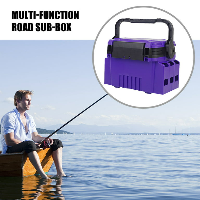 Double-layer Fishing Tackle Box Thicken Lure Tool Case Angling