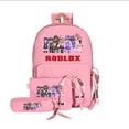 thumbnail image 3 of Bolso de hombro periférico para la escuela ROBLOX, mochila madre de tres piezas, estilo universitario, Color caramelo fresco, 3 of 4