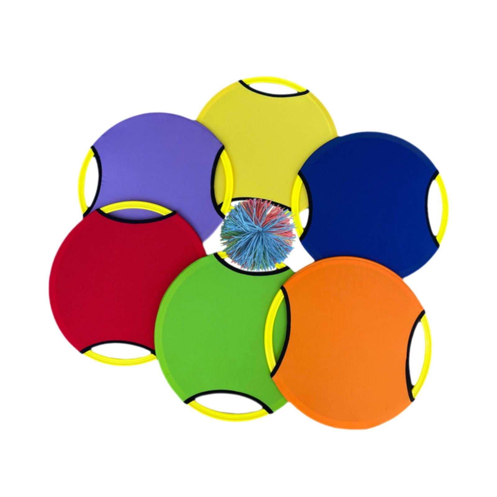 Wswqop Trampoline Paddle Ball Game Bouncy Paddle & Stringy Ball Outdoor Flying Disc for
