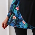 thumbnail image 5 of HOMBOM Rash Guard Swimsuit for Women Two Piece Long Sleeve Swim Dress with Leggings Green Floral Modest Ladies Swimwear Surfing, 5 of 7