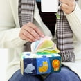 Baby Tissue Box, Soft Stuffed High Contrast Crinkle Sensory Toys