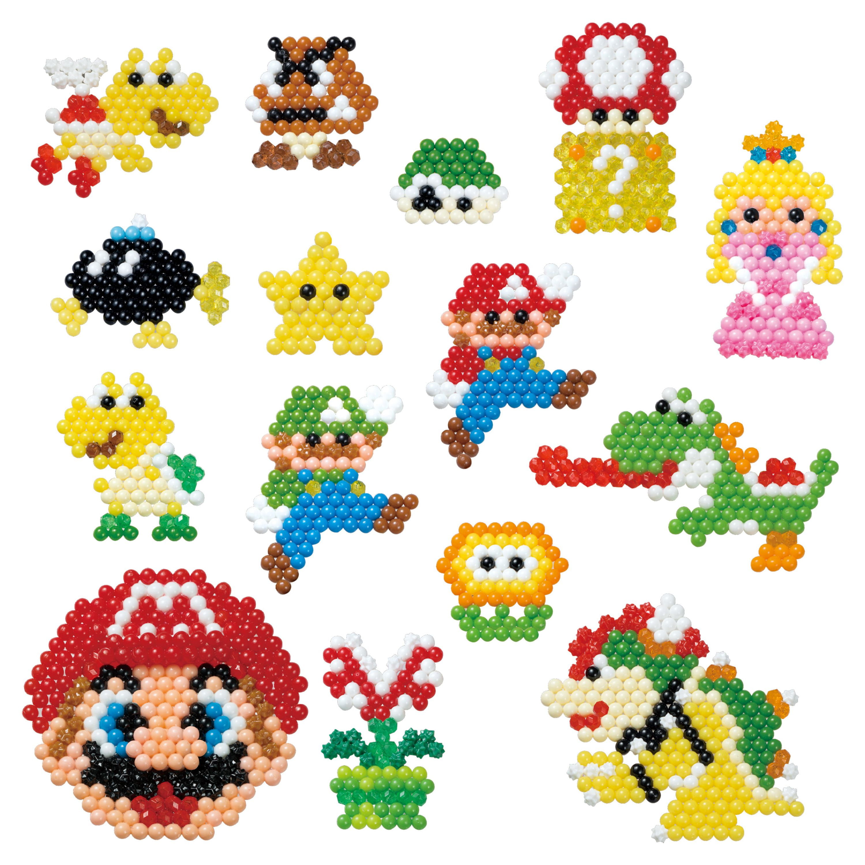 Aquabeads Super Mario Character Set, Complete Arts & Crafts Kit for  Children - over 600 Beads to create Mario, Luigi, Princess Peach and more