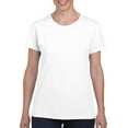 thumbnail image 1 of Gildan T-Shirt en Coton Épais pour Femmes, 3TG, Blanc, 1 of 3