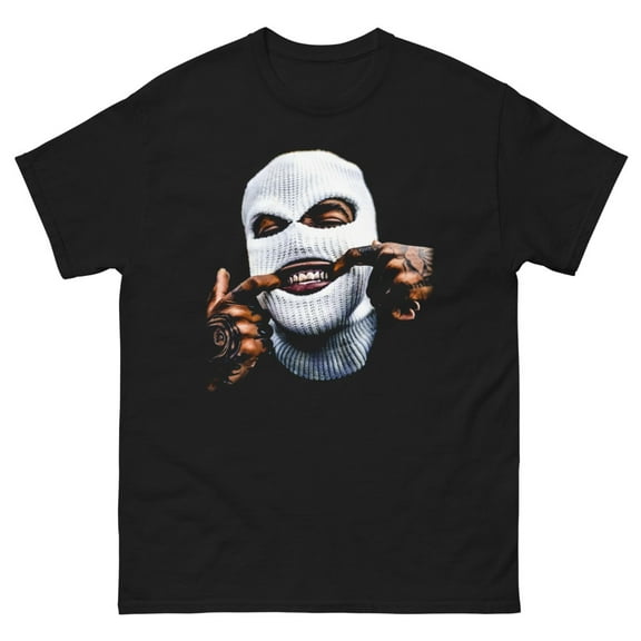 GOLD TEETH GANGSTER IN SKI MASK HIP HOP Unisex classic tee (S)
