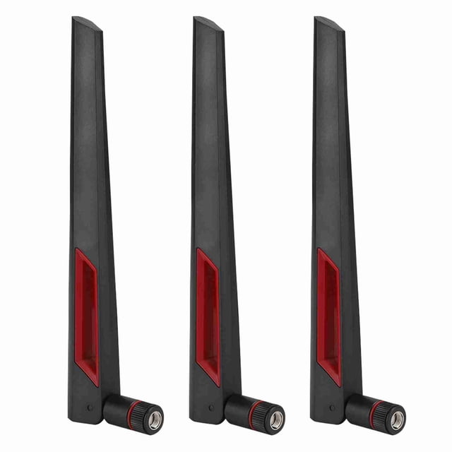 Antena de enrutador de alta ganancia SMA de 8DBi de doble banda de 2,4G/5,8G para ASUS AC68U / AC88U / AC66U (3 unidades)