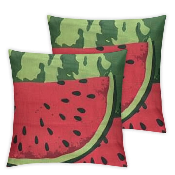 Summer Lumbar Pillow Covers Watermelon Decorative Throw Pillows Green Red Pillow Cases Farmhouse Home Decor for Cushion Couch Sofa Outdoor
