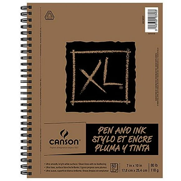 Canson 400100928 XL Pen & Ink 60 Sheets Pads - 9 x 12 in.