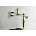 thumbnail image 4 of Kingston Brass KS3702RX Belknap Deck Mount Pot Filler Faucet, Polished Brass, 4 of 7
