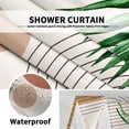 thumbnail image 2 of Boho Mid Century Shower Curtain Abstract Bohemian Geometric Shower Curtains for Bathroom Decor 72W x 72 L Inches Leaf Neutral Modern Waterproof Fabric Shower Curtains, 2 of 6