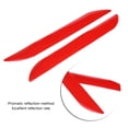 thumbnail image 3 of 2pcs Self Adhesive Light Reflective Decal Safety Warning Sticker Car Truck Alert Decor (Red), 3 of 9