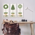 thumbnail image 2 of Stupell Industries Potted Topiary Plants Rustic Gardening Botanicals Graphic Art White Framed Art Print Wall Art, Set of 3, Design by Annie LaPoint, 2 of 8