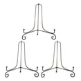 thumbnail image 1 of 3 PC Iron Easel Soporte de ExhibiciÓN ClÁSico Placa de TazÓN Marco de Fotos Libro Ilustraciones Negro 4 Pulgadas 10.5 cm, 1 of 5