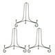 thumbnail image 1 of 3 PC Iron Easel Soporte de ExhibiciÓN ClÁSico Placa de TazÓN Marco de Fotos Libro Ilustraciones Negro 4 Pulgadas 10.5 cm, 1 of 5