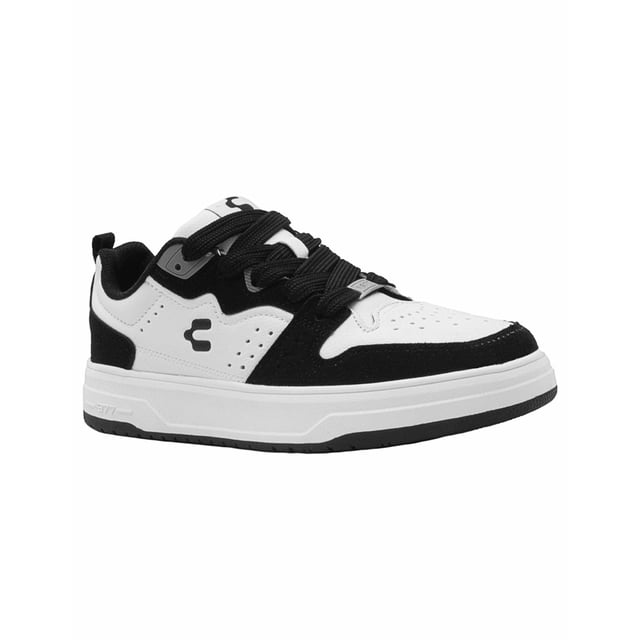 Tenis Charly® Moda Skurban Para Hombre Color Blanco Negro blanco 27.5