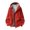 Red, variant on IROINNID Men's Hooded Waterproof Windbreaker Jacket Full Zip Lightweight Outdoor Rain Coat with Mesh Lining and Zipper Pockets for Hiking Camping Travel