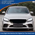 thumbnail image 3 of Tapa de gancho de remolque del parachoques delantero derecho de ofertas únicas en color metálico marrón citrino para Mercedes-Benz C300 19-23 No.A2058856402, 3 of 6
