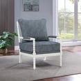 thumbnail image 6 of Kaylee Spindle Chair in Indigo Fabric with Antique White Frame, 6 of 9