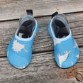 thumbnail image 2 of AWZXDE Children Swimming Shoes Flat Bottom Soft Outdoor Beach Diving Snorkeling Footwear for Kids Blue,2-3 Years, 2 of 5