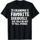 thumbnail image 1 of I'm Grandma's Favorite Seriously She Told not to Tell Others para hombre Camiseta | Camiseta casual de algodón, 1 of 7