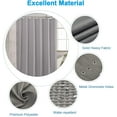 thumbnail image 3 of GourmetG Waffle/ Stall Grey Fabric Hotel Quality Bathroom Shower Curtains, Heavy Duty, 36 x 72 Inches, 3 of 14
