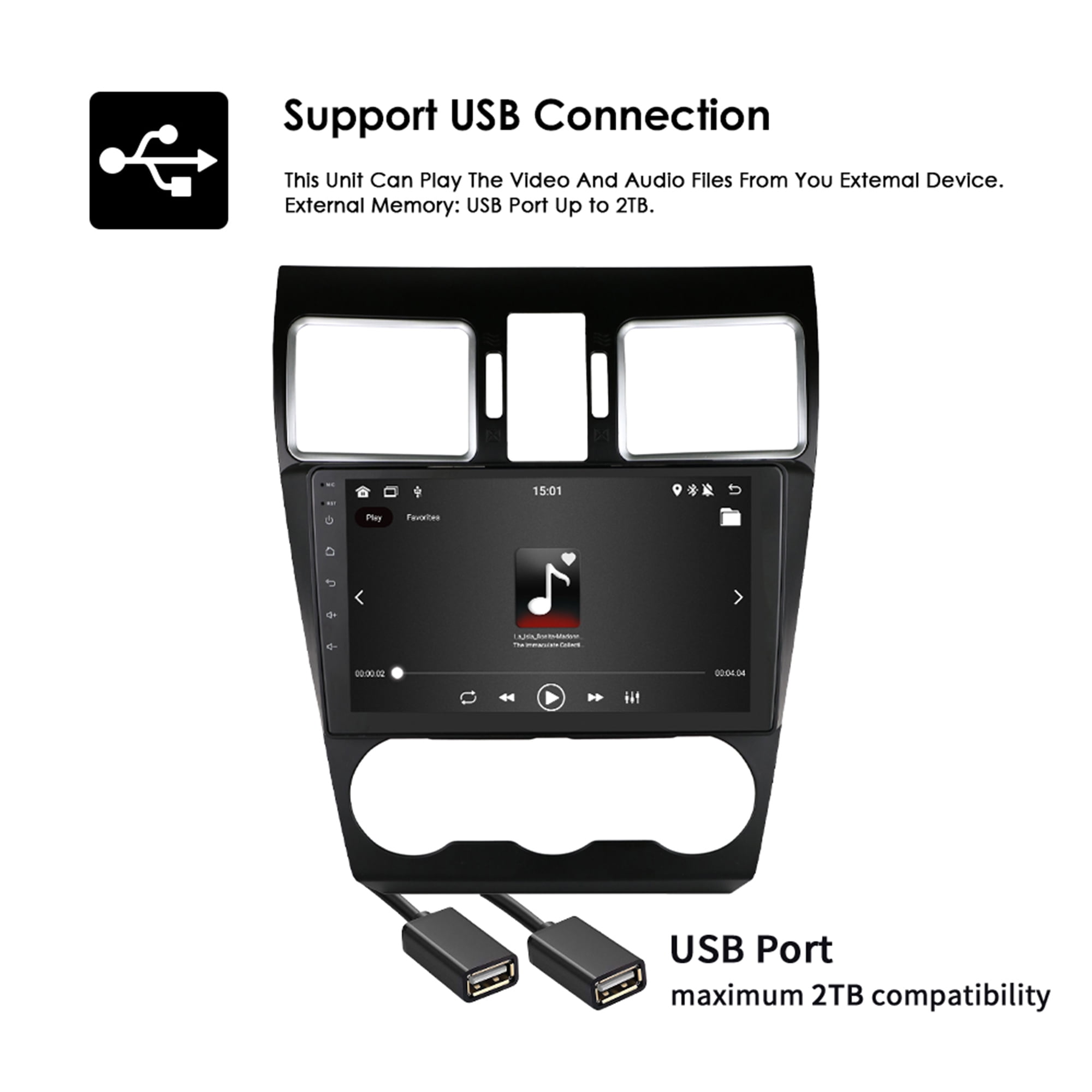 Apple - すばる Wireless CarPlay Android 12, 2+32GB Car Stereo for Subaru