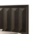 thumbnail image 3 of Fema King Bed-Vertical Facet Headboard and Footboard-Espresso Brown, 3 of 7
