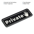 thumbnail image 4 of Uxcell Private Door Sign 6"x2" Self Adhesive Privacy Sticker Black 2 Pack, 4 of 6