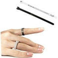 thumbnail image 3 of 10Pcs Ring Ruler Ring Measuring Rings Sizing Tools Jewelry Ring Tape Jewelry Ring Gauge Men Ring Jewelry Sizers Men Suit Plastic Ring Gauge Tape Measure Miss Soft Plastic Man White, 3 of 5