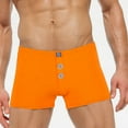 thumbnail image 2 of Mens Underwear Boxer Briefs Covered Band Multipack Breathable Microfiber Trunks Underwear Mens Underwear Boxer Orange L, 2 of 4