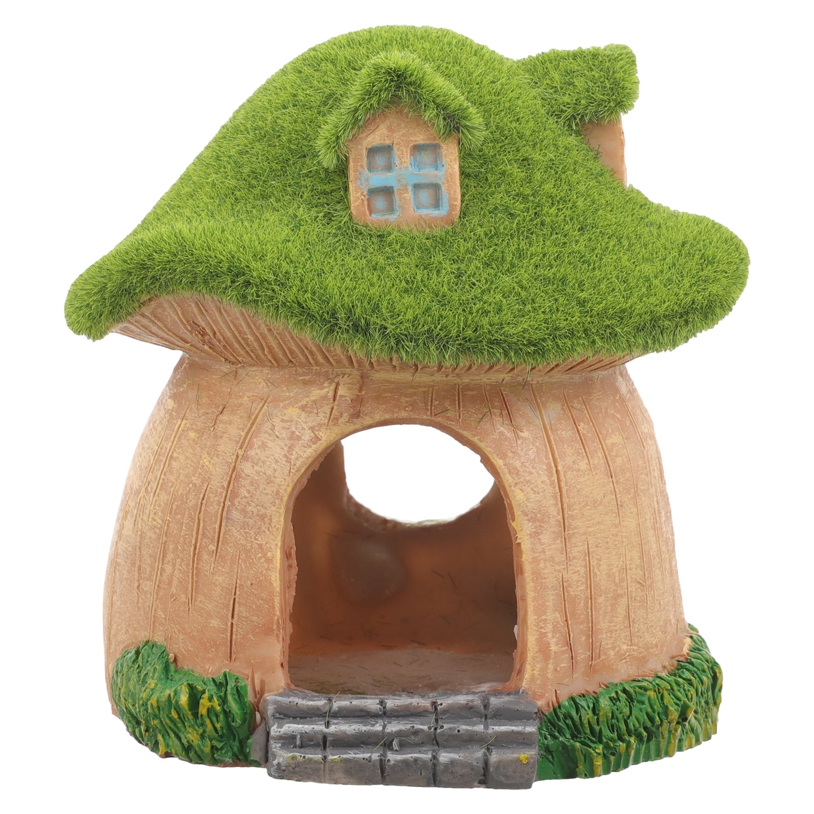 Milisten Aquarium Fish Hideout Resin Fish Tank Ornament Mushroom House Fish Shelter Aquarium Decoration