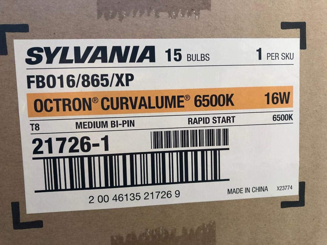 Sylvania 21721 FO40/865/XP/ECO Straight T8 Fluorescent Tube Light Bulb