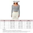 thumbnail image 1 of Blusa ajustada Nikou de manga larga acanalada para mujer, 1 of 7