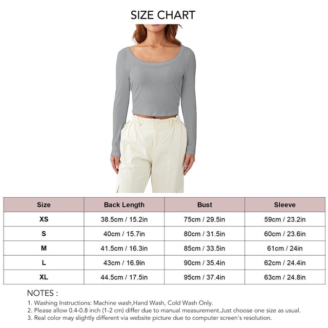 Blusa ajustada Nikou de manga larga acanalada para mujer