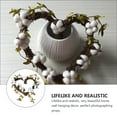 thumbnail image 2 of Qumonin Artificial Cotton Heart Wreath for Farmhouse Wedding Decor (White), 2 of 5