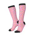thumbnail image 3 of Cauagu Pink Donut Print Women's Men's Ankle Socks 1-pack Casual Athletic Socks for Unisex Adult Moisture-Wicking Socks for Daily Wear/Running/Sport, 3 of 8