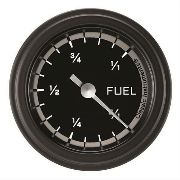 Classic Instruments AX109GBLF AutoCross Gray 2-1/8" Fuel Gauge