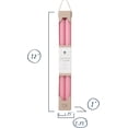 thumbnail image 4 of Northern Lights Candles - 12" 2PK Premium Tapers, Soft Pink - 72882, 4 of 4