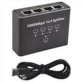 thumbnail image 3 of Conmutador Gigabit Ethernet de 5 Puertos con Cable de Alimentación USB, Divisor Ethernet de 1000 Mbps de 1 A 4 Salidas, para Cat 5/5E/6/7/8, 3 of 9