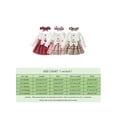thumbnail image 4 of Biezeib Infant Girl Fall A-Line Dress with Bow Headband, Long Sleeve Round Neck Plaid Print Patchwork Dress, 4 of 6