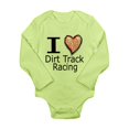 thumbnail image 1 of CafePress - I Heart Dirt Track Racing Body Suit - Long Sleeve Infant Bodysuit, 1 of 1