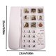 thumbnail image 5 of Methold Teléfono con cable y botones grandes para personas mayores con problemas de audición. Teléfonos móviles para personas con Teléfono y Comunicación, 5 of 6