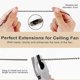 thumbnail image 5 of 4 Pack Bronzed Ceiling Fan Pull Chain Extension, Classic Drop Shaped Pendant Pull Chains for Ceiling, 5 of 5