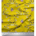 thumbnail image 1 of Soimoi Cotton Poplin Fabric Butterfly & Wildflower Floral Printed Craft Fabric by the Yard 56 Inch Wide, 1 of 1