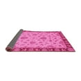 thumbnail image 2 of Ahgly Company Indoor Rectangle Abstract Pink Modern Area Rugs, 7' x 9', 2 of 4