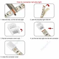 thumbnail image 4 of Conector de tira de LED de 2/3/4 pines, tira de luz sin soldadura a conector eléctrico de cobre para terminales de cable de tira WS2812B RGB 5835, 4 of 5