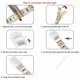 thumbnail image 4 of Conector de tira de LED de 2/3/4 pines, tira de luz sin soldadura a conector eléctrico de cobre para terminales de cable de tira WS2812B RGB 5835, 4 of 5