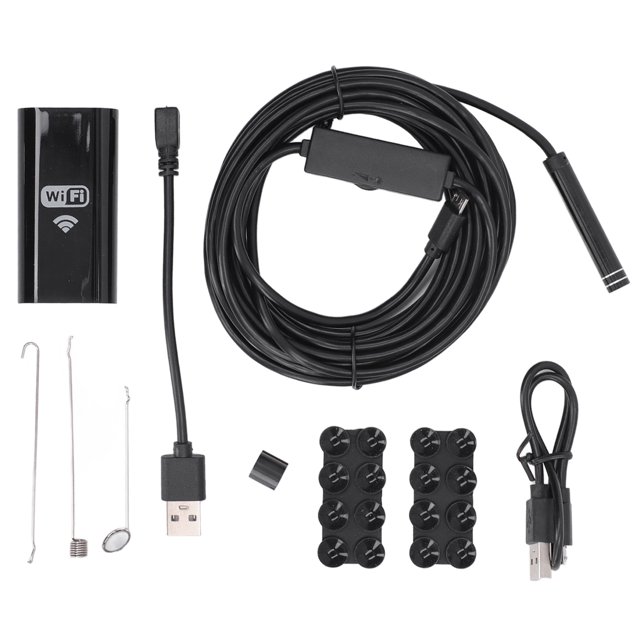 Endoscopio para teléfono móvil, impermeable, de aleación de aluminio, ABS, WiFi, cámara boroscopio para pruebas de tuberías