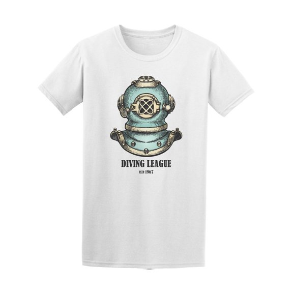 Retro Old Diving Helmet Tee Men's -Image by Shutterstock