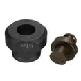 thumbnail image 3 of Troquel de perforación hidráulico Uxcell de 16 mm para acero angular, hierro y aluminio, burdeos y negro, 3 of 5